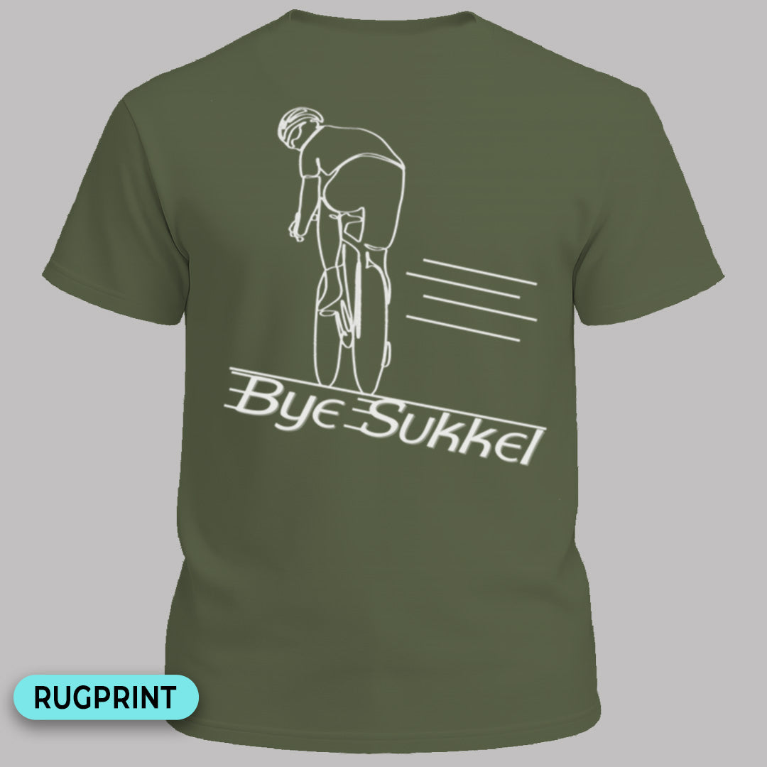 Bye Sukkel wit rugprint T-Shirt