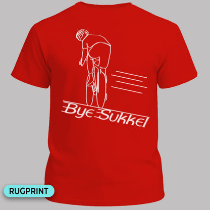 Bye Sukkel wit rugprint T-Shirt