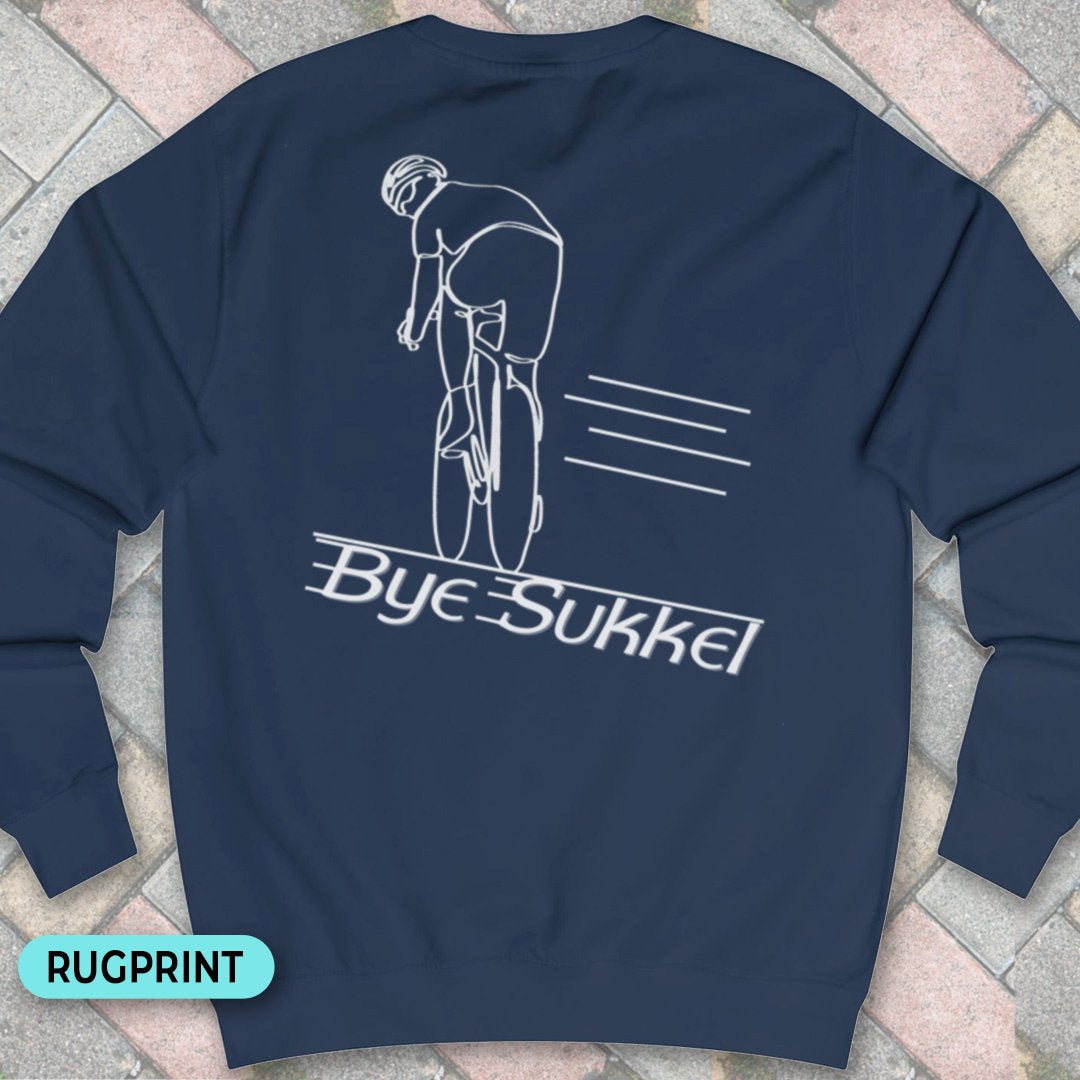 Bye Sukkel rugprint Sweater