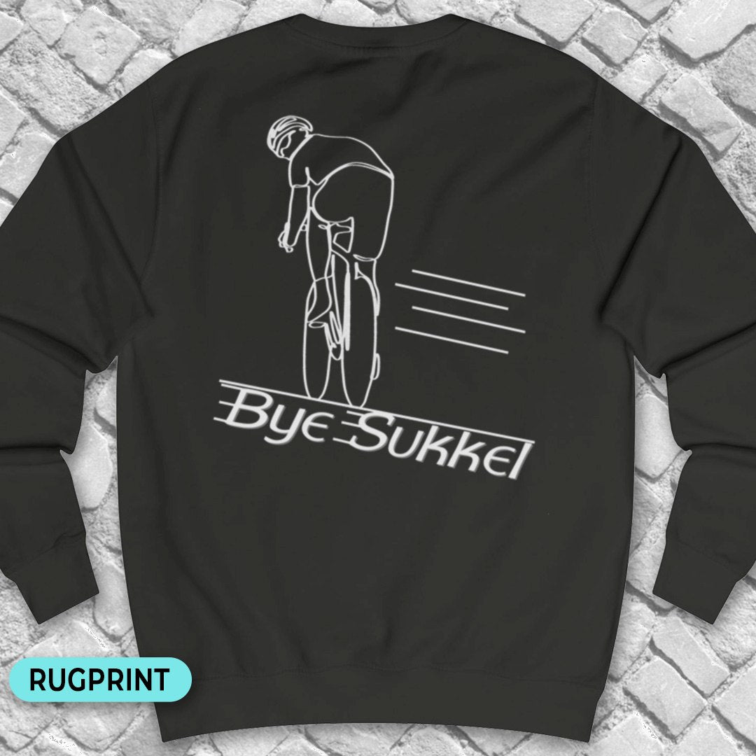 Bye Sukkel rugprint Sweater