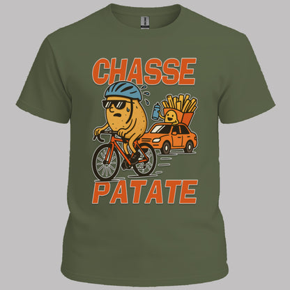Chasse Patate met bezemwagen (rood) T‑Shirt