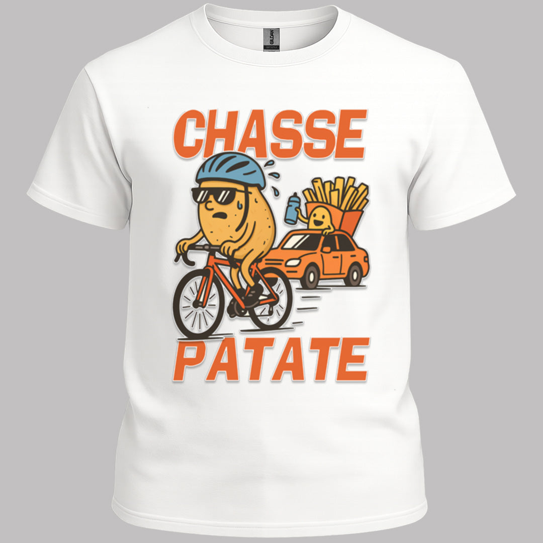 Chasse Patate met bezemwagen (rood) T‑Shirt