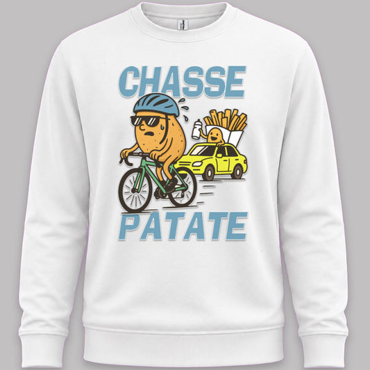Chasse Patate met bezemwagen (blauw) Sweater