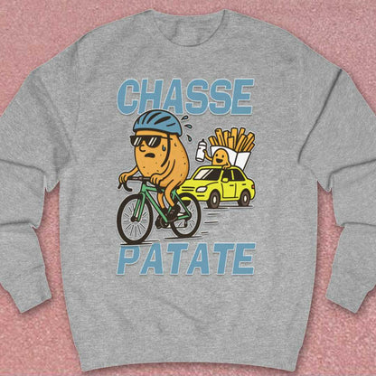 Chasse Patate met bezemwagen (blauw) Sweater