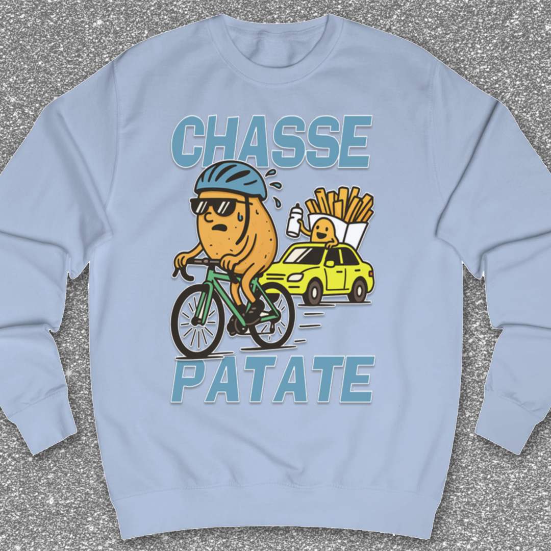 Chasse Patate met bezemwagen (blauw) Sweater