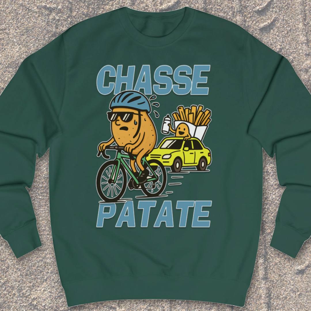 Chasse Patate met bezemwagen (blauw) Sweater