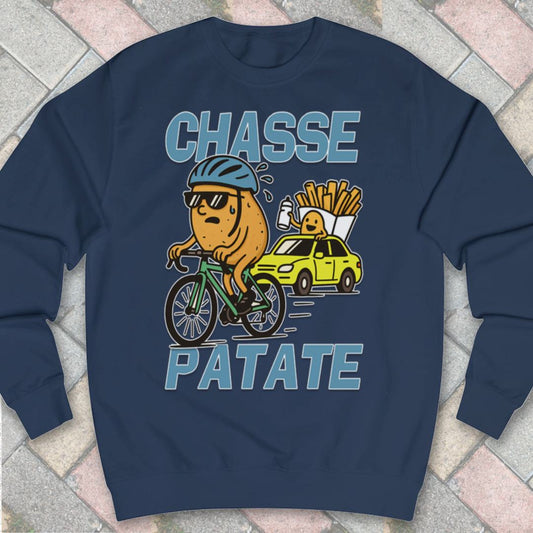 Chasse Patate met bezemwagen (blauw) Sweater