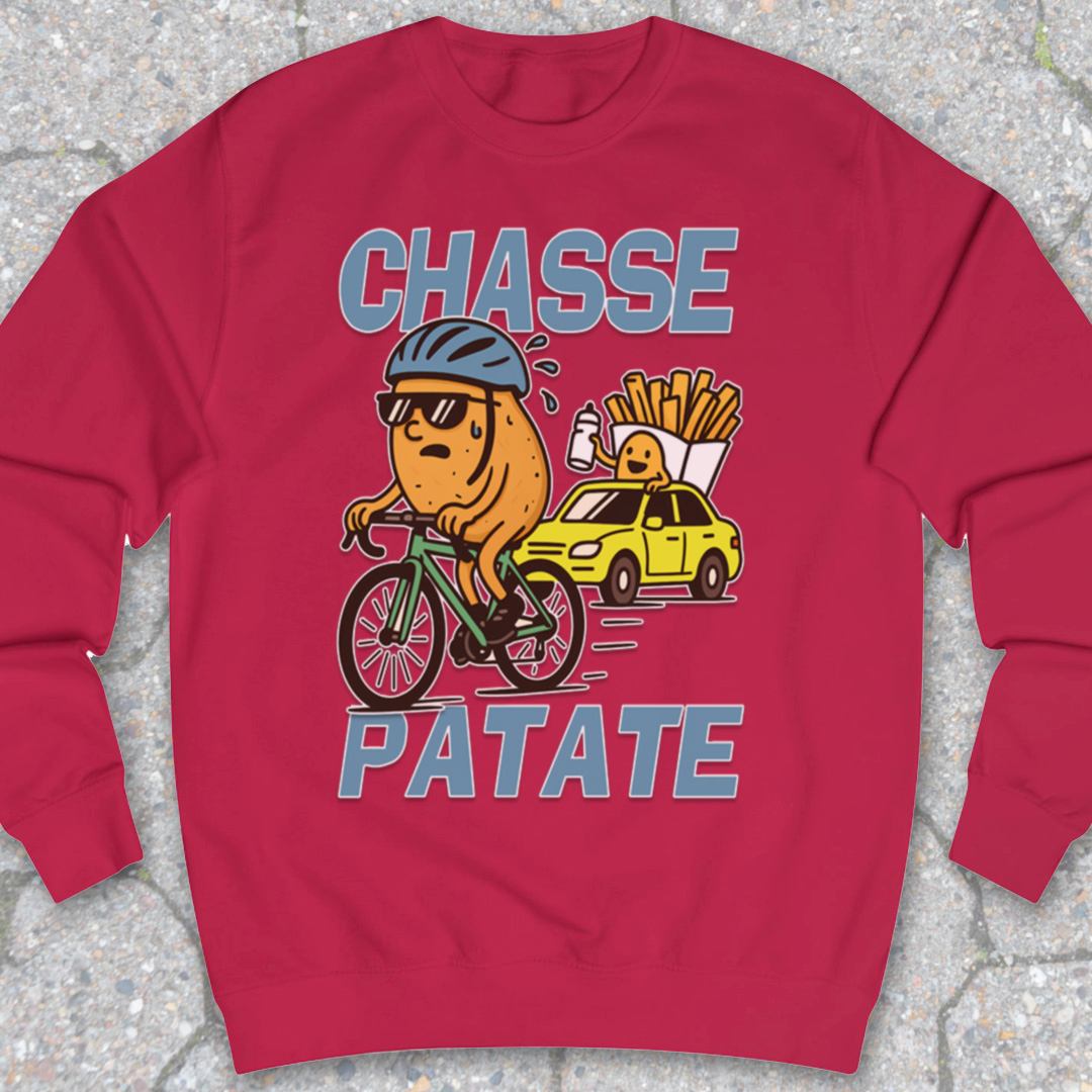 Chasse Patate met bezemwagen (blauw) Sweater