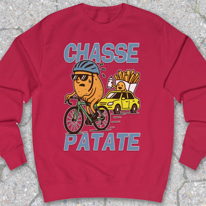Chasse Patate met bezemwagen (blauw) Sweater