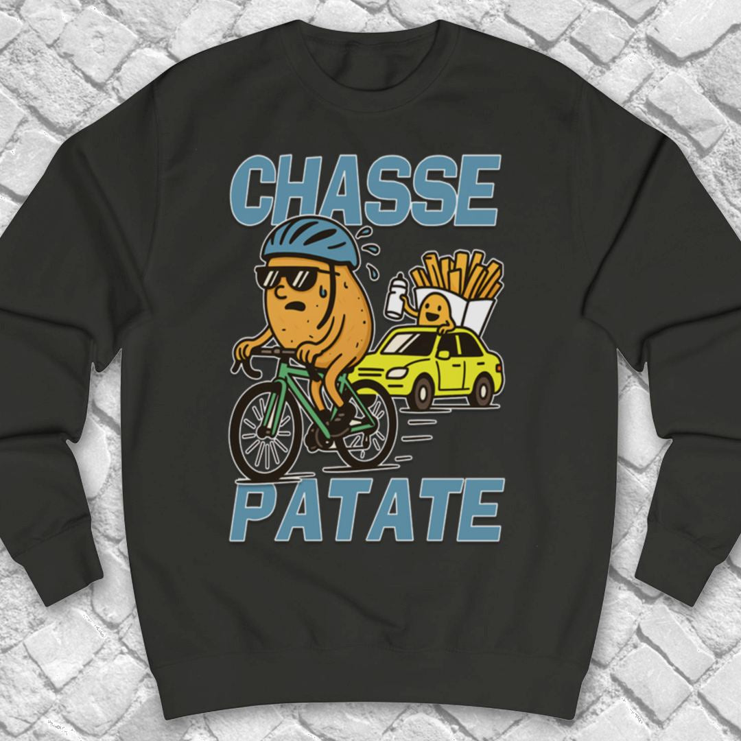Chasse Patate met bezemwagen (blauw) Sweater