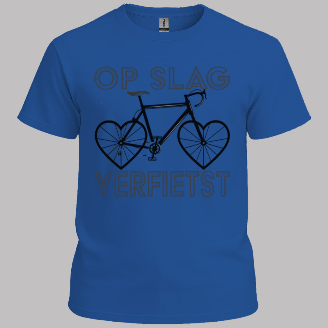 Op Slag Verfietst (zwart) T‑Shirt