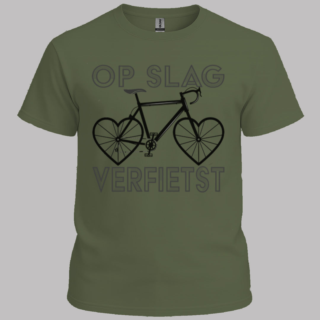 Op Slag Verfietst (zwart) T‑Shirt