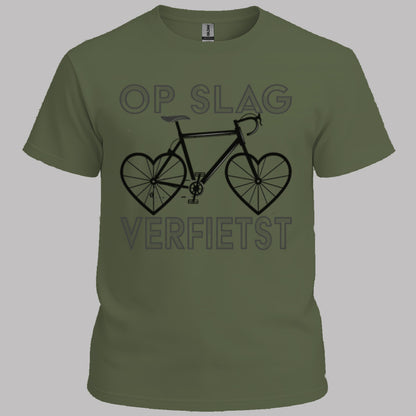 Op Slag Verfietst (zwart) T‑Shirt