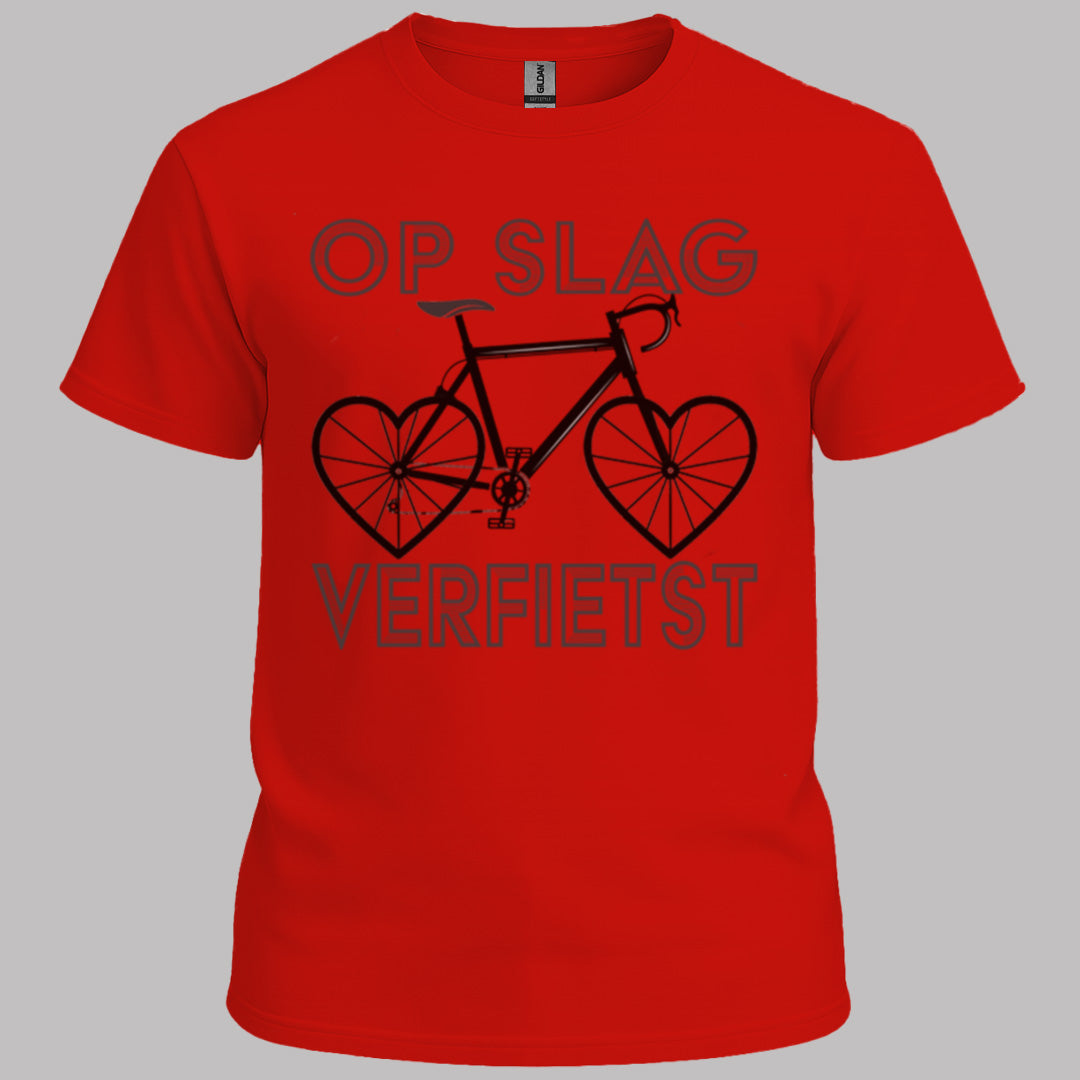 Op Slag Verfietst (zwart) T‑Shirt
