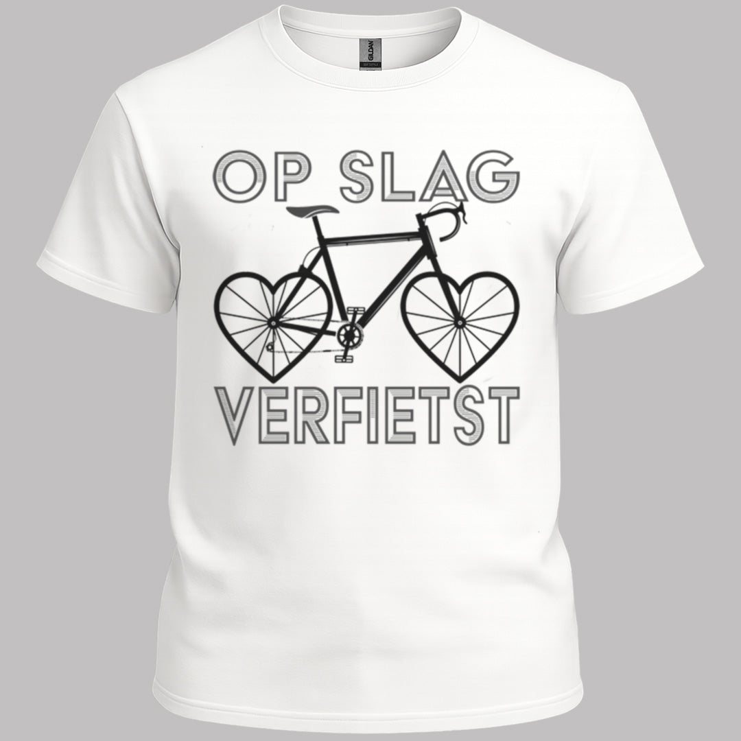 Op Slag Verfietst (zwart) T‑Shirt