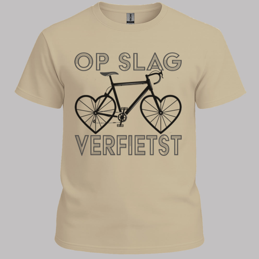 Op Slag Verfietst (zwart) T‑Shirt