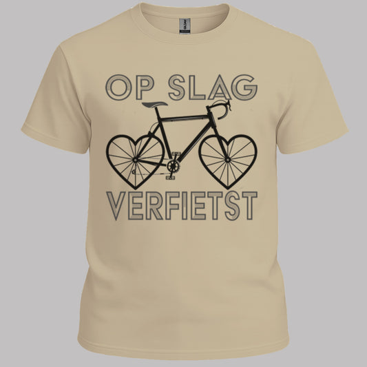 Op Slag Verfietst (zwart) T‑Shirt