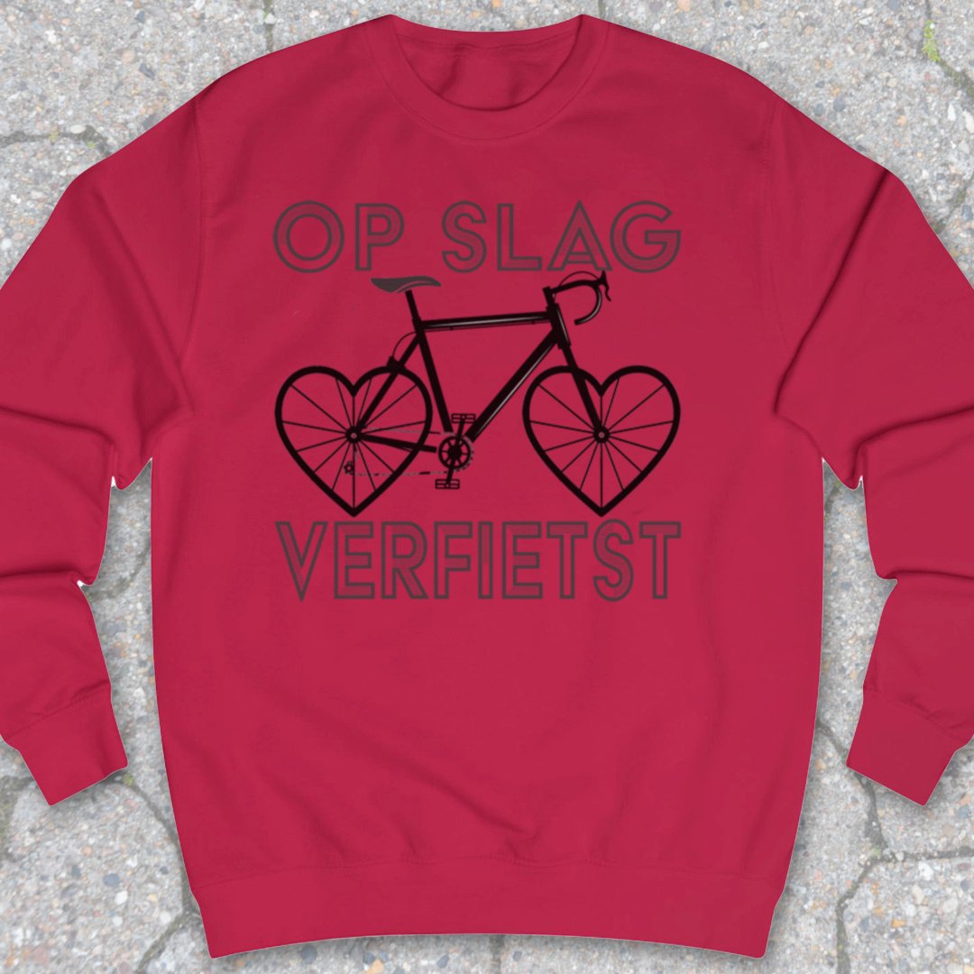 Op Slag Verfietst (zwart) Sweater