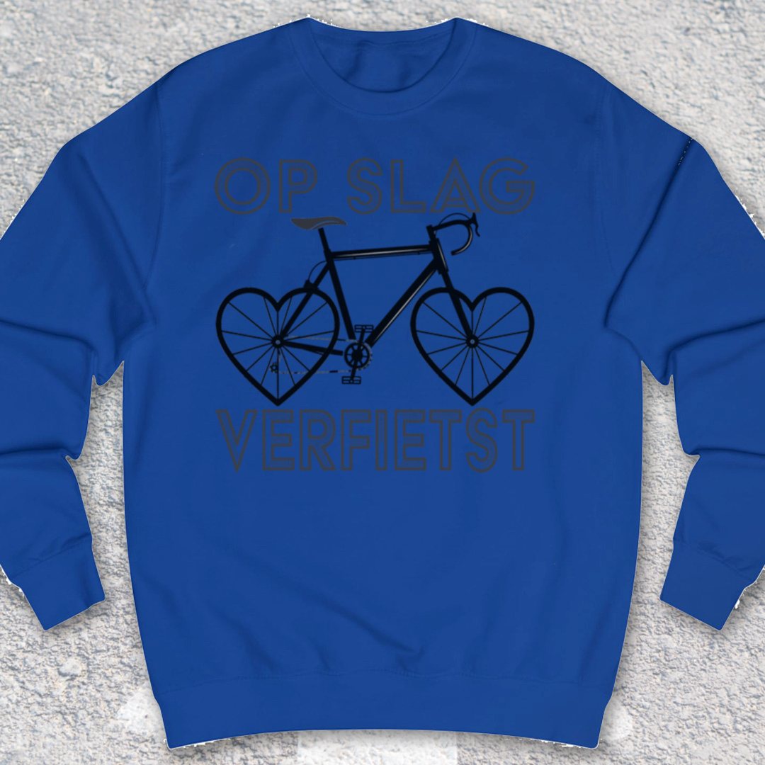 Op Slag Verfietst (zwart) Sweater