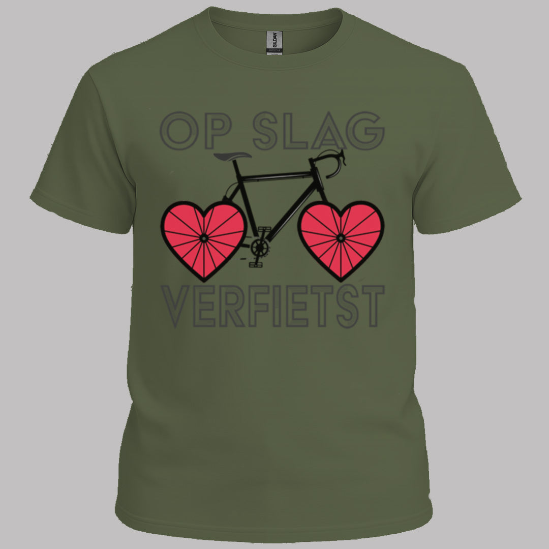 Op Slag Verfietst T‑Shirt