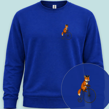 Vos op antieke fiets Sweater