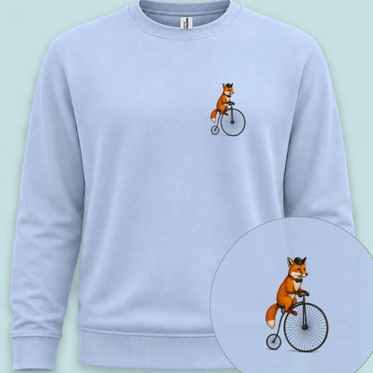 Vos op antieke fiets Sweater