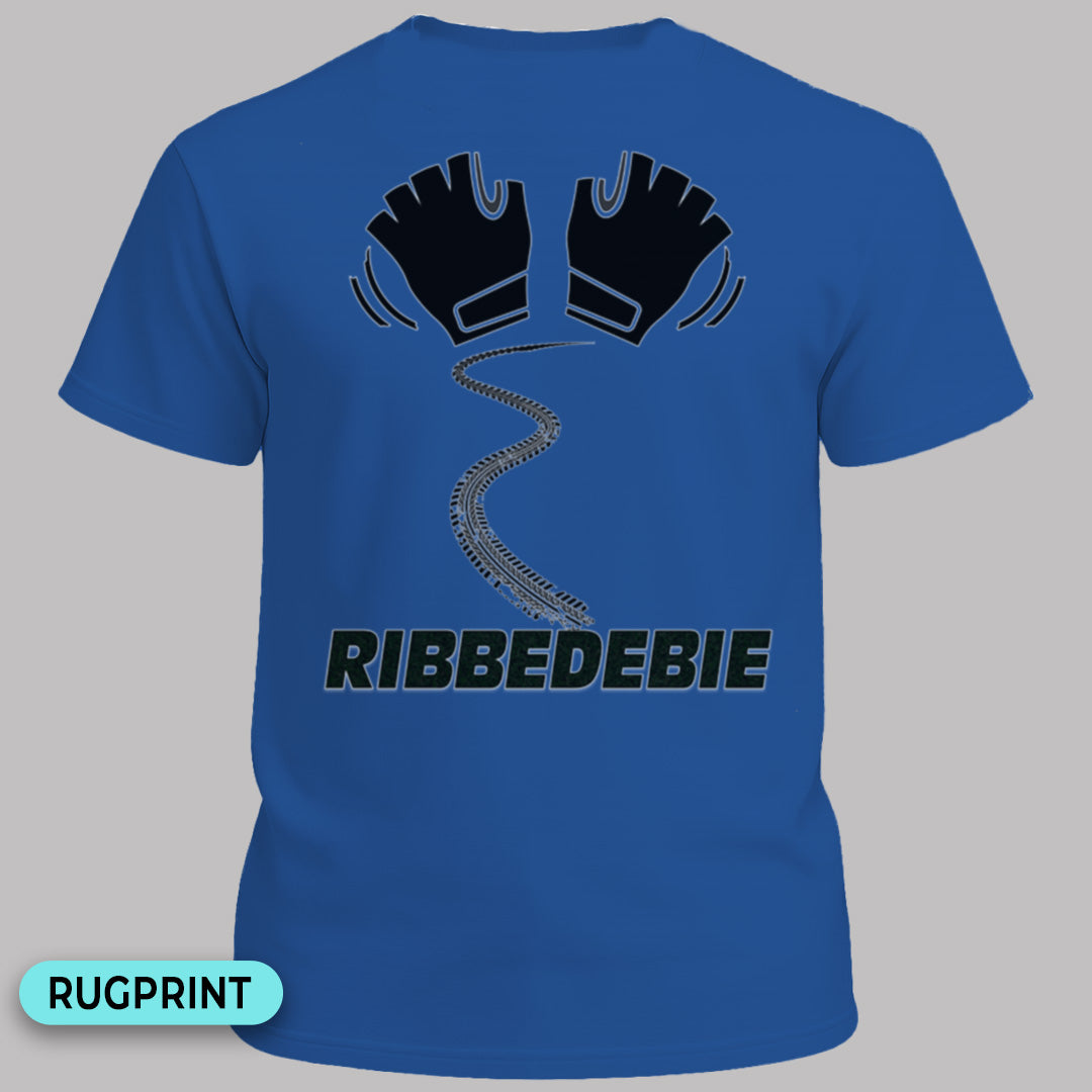 Ribbedebie zwaaien rugprint T‑Shirt