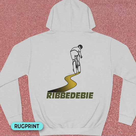Ribbedebie rugprint Hoodie