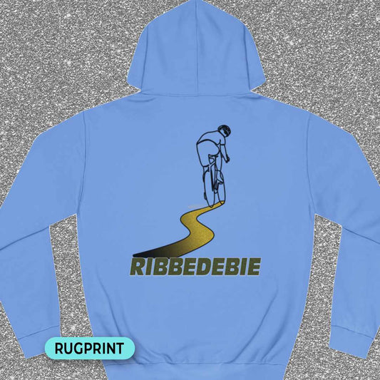 Ribbedebie rugprint Hoodie