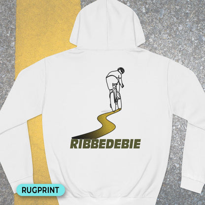 Ribbedebie rugprint Hoodie