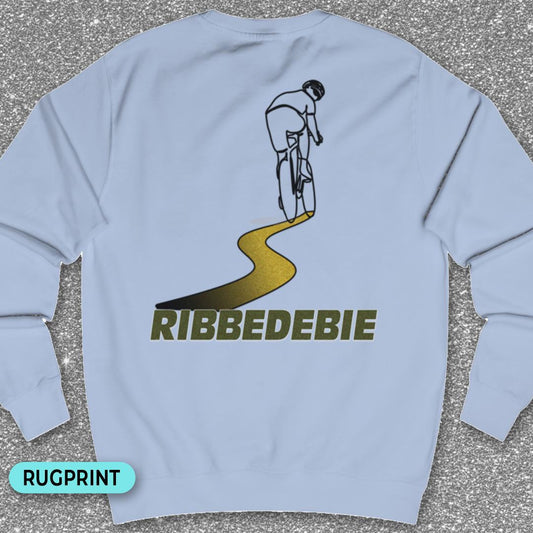 Ribbedebie rugprint Sweater