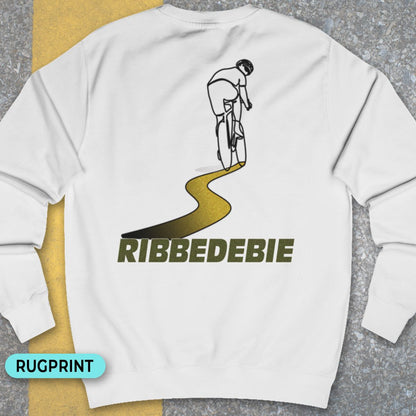 Ribbedebie rugprint Sweater