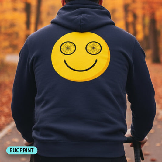 Happy wheeleyes rugprint Hoodie