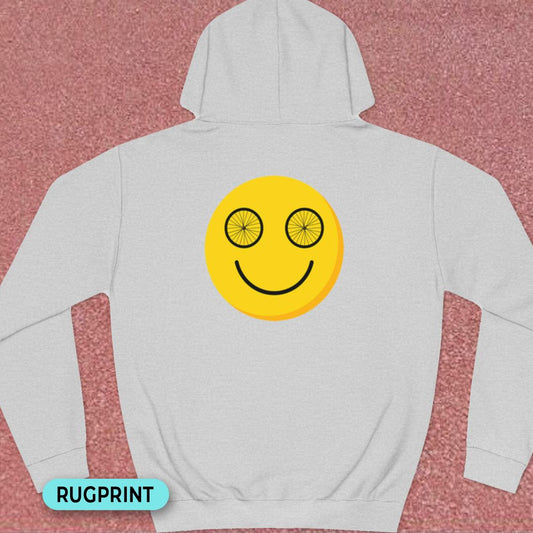 Happy wheeleyes rugprint Hoodie
