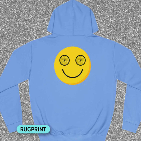 Happy wheeleyes rugprint Hoodie
