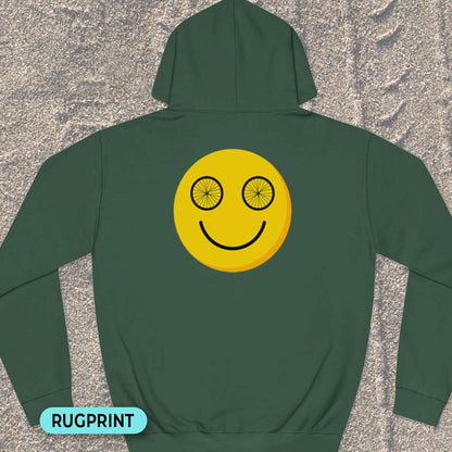 Happy wheeleyes rugprint Hoodie
