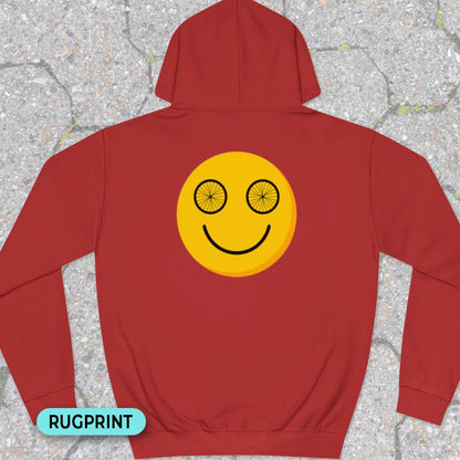 Happy wheeleyes rugprint Hoodie