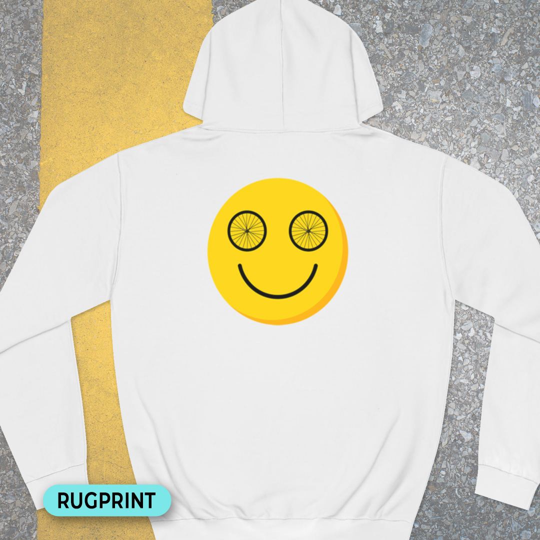 Happy wheeleyes rugprint Hoodie