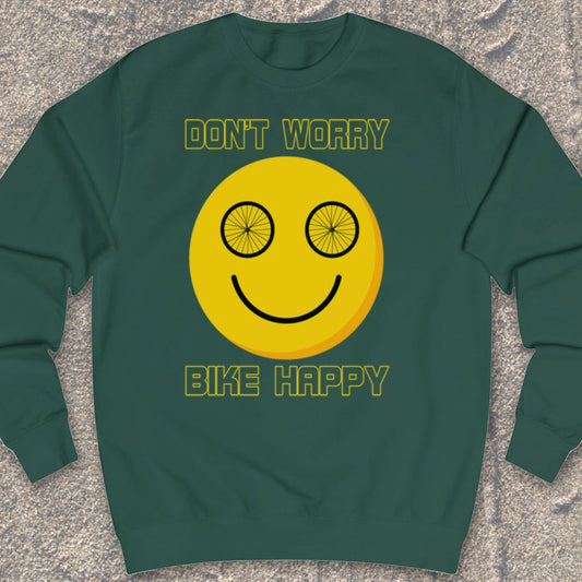 Don't Worry Bike Happy Sweater