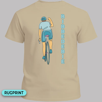 Ribbedebie verticaal rugprint T-Shirt
