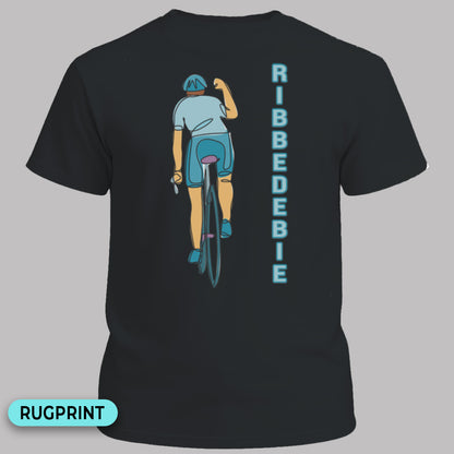 Ribbedebie verticaal rugprint T-Shirt