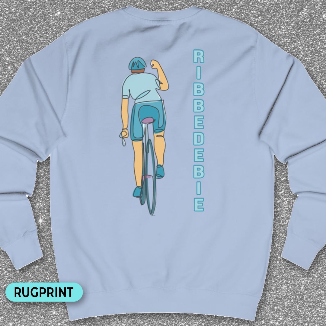 Ribbedebie verticaal rugprint Sweater