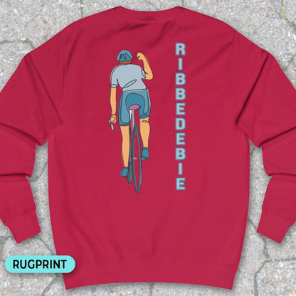 Ribbedebie verticaal rugprint Sweater