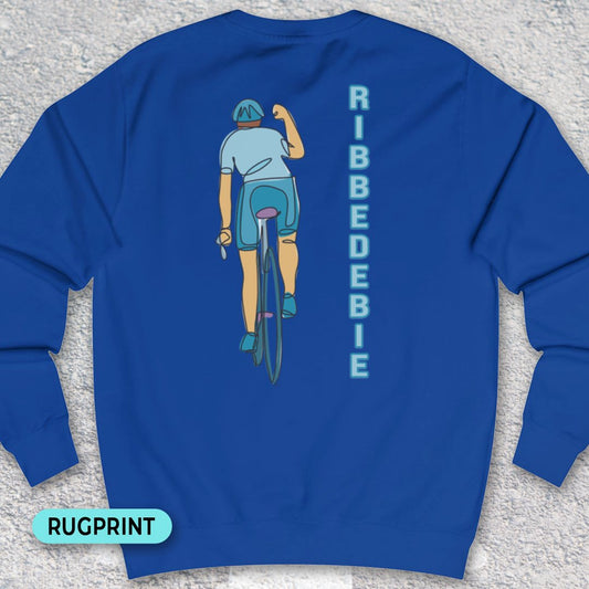 Ribbedebie verticaal rugprint Sweater