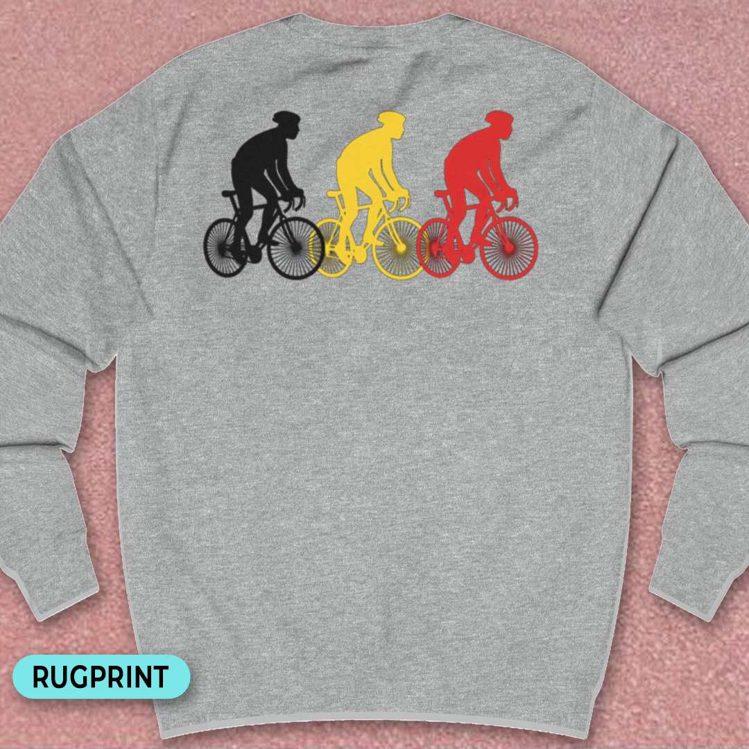 Koersers Belgische driekleur rugprint Sweatshirt