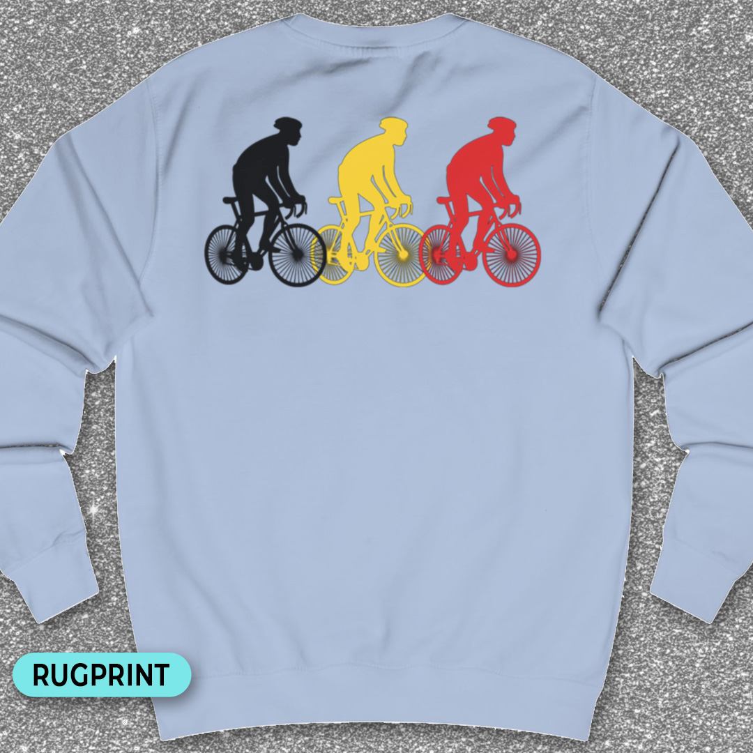 Koersers Belgische driekleur rugprint Sweatshirt