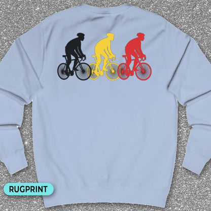 Koersers Belgische driekleur rugprint Sweatshirt
