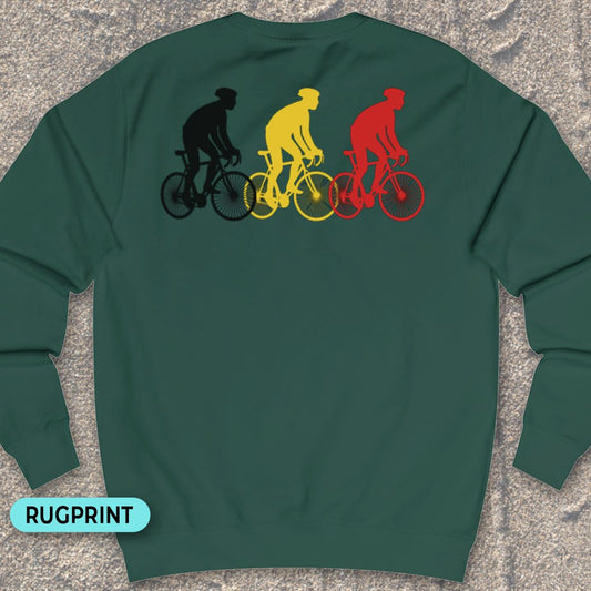 Koersers Belgische driekleur rugprint Sweatshirt