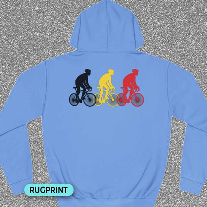 Koersers Belgische driekleur rugprint Hoodie