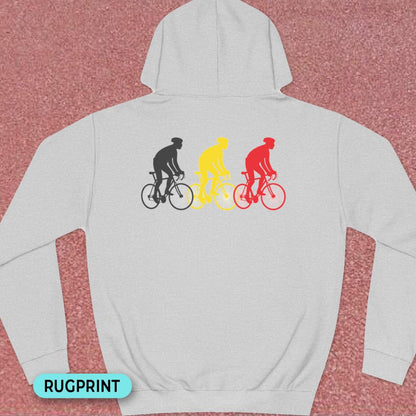 Koersers Belgische driekleur rugprint Hoodie
